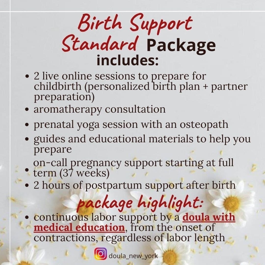 Standard Birth Doula Package